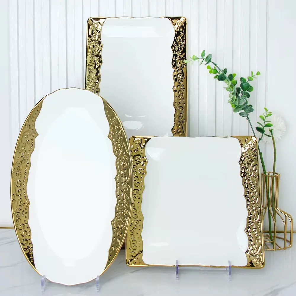 طبق طعام غربي طقم أواني طعام فاخرة - Home Western Dinner Plate Luxury Dinnerware