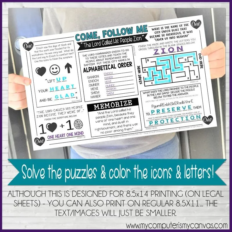 2022 CFM Placemat Activity Sheets "PRE-ORDER" BUNDLE {JAN-DEC} PRINTABLE