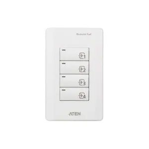 Aten VPK104 4-Key Contact Closure Remote Pad for VP1420/VP1421 Presentation Matrix Switches. Led lights, Engraved button
