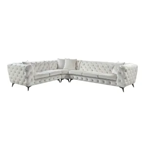Atronia - Sectional Sofa With 4 Pillows - Beige by Couch.com