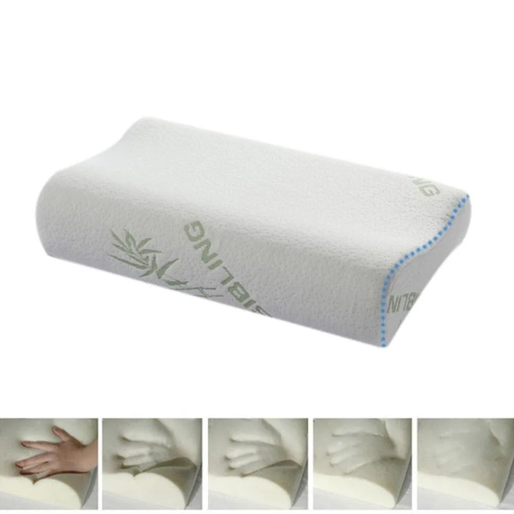 Bamboo fiber slow rebound memory pillow cervical pillow