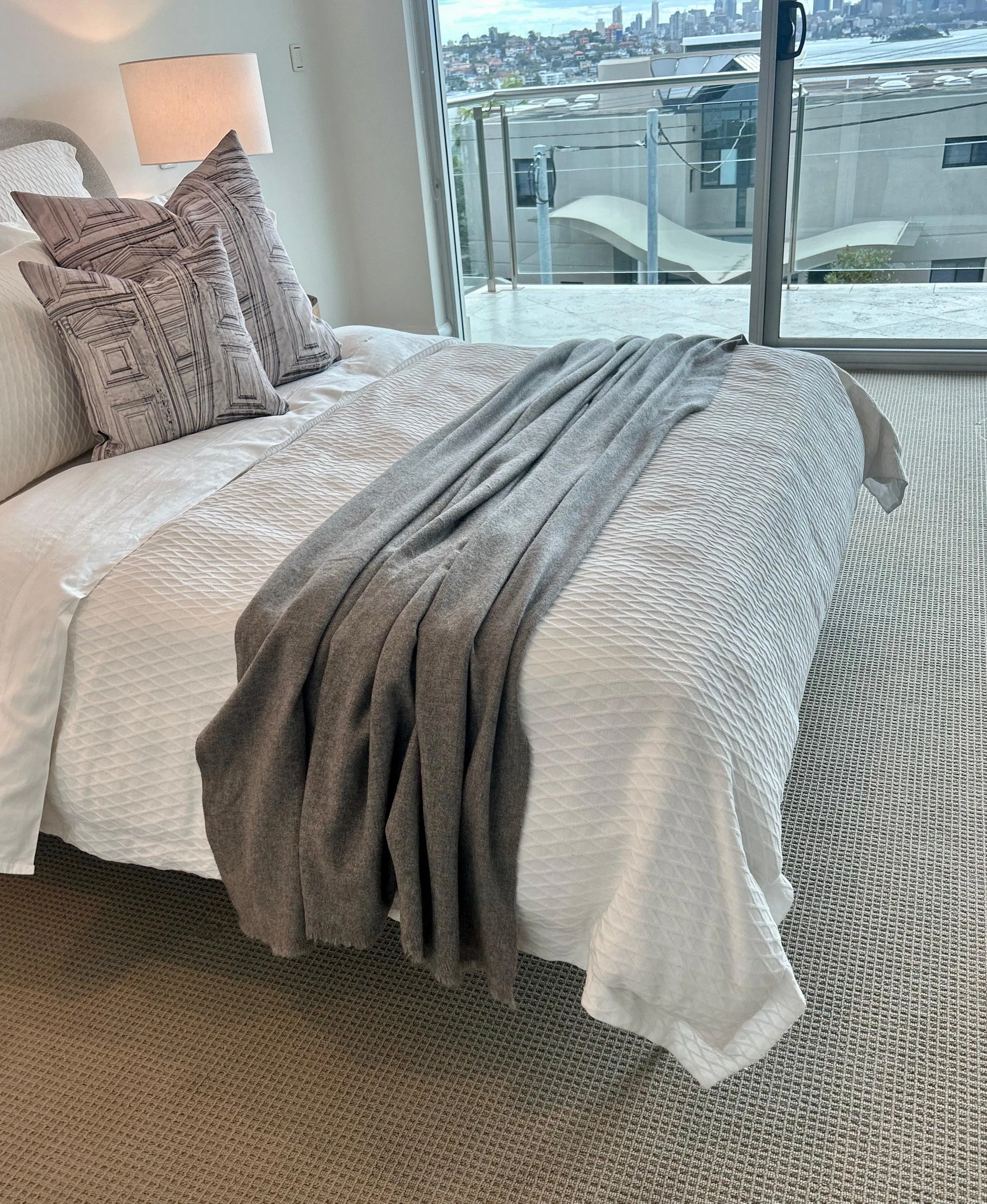Cashmere Blanket - Grey Brown