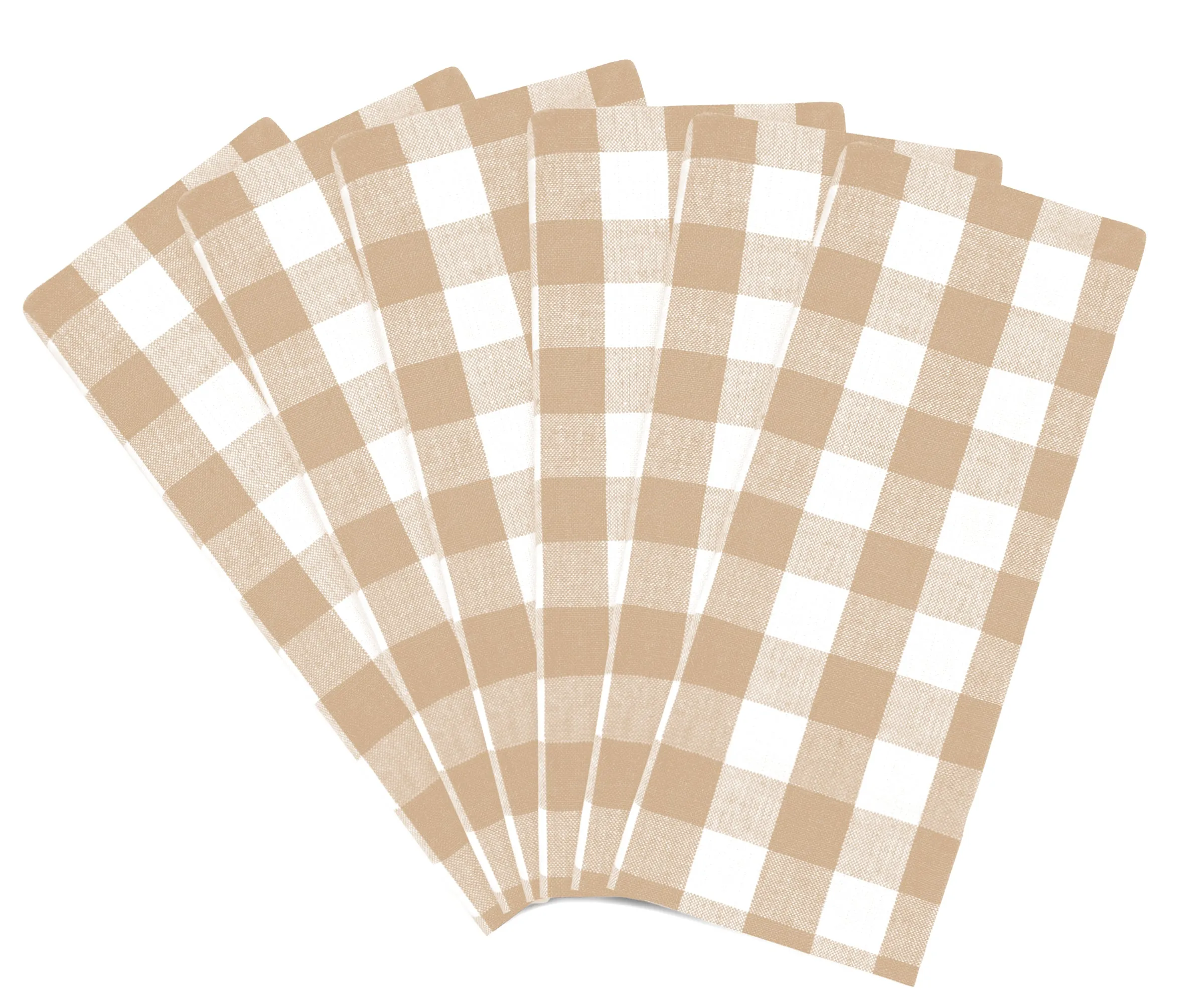 Cloth Napkins - 100% Cotton Napkins - Buffalo Plaid Napkins