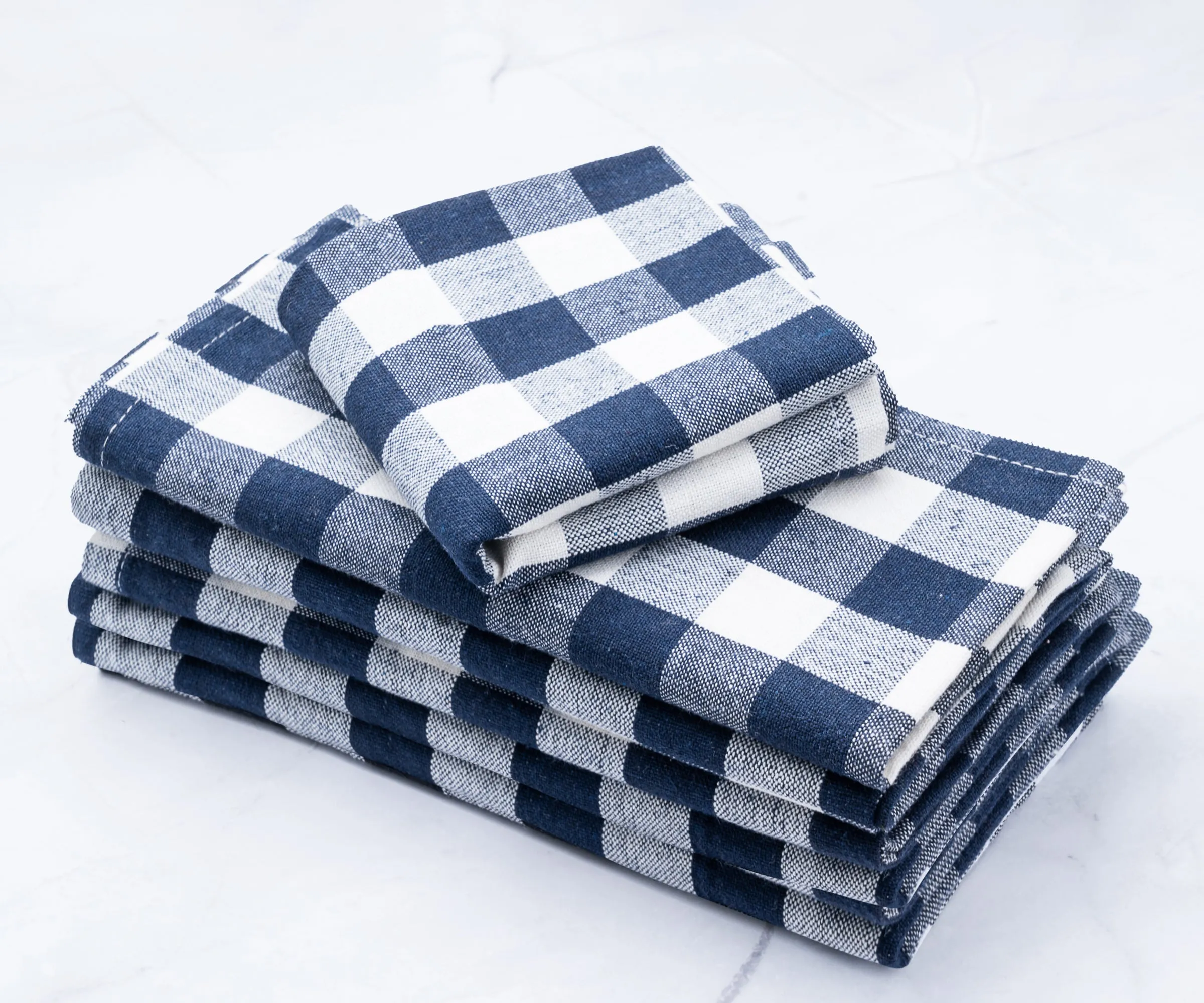 Cloth Napkins - 100% Cotton Napkins - Buffalo Plaid Napkins