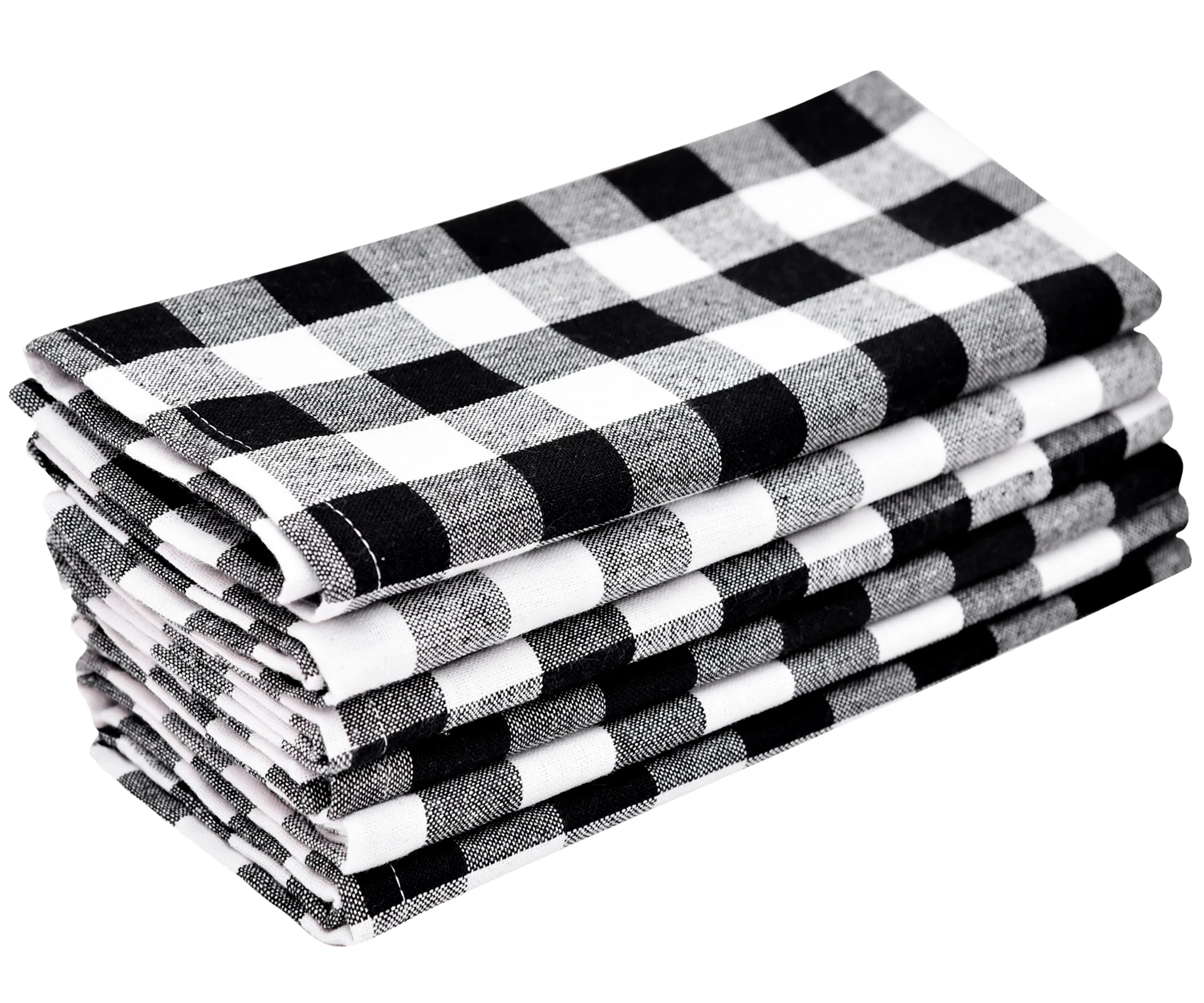 Cloth Napkins - 100% Cotton Napkins - Buffalo Plaid Napkins