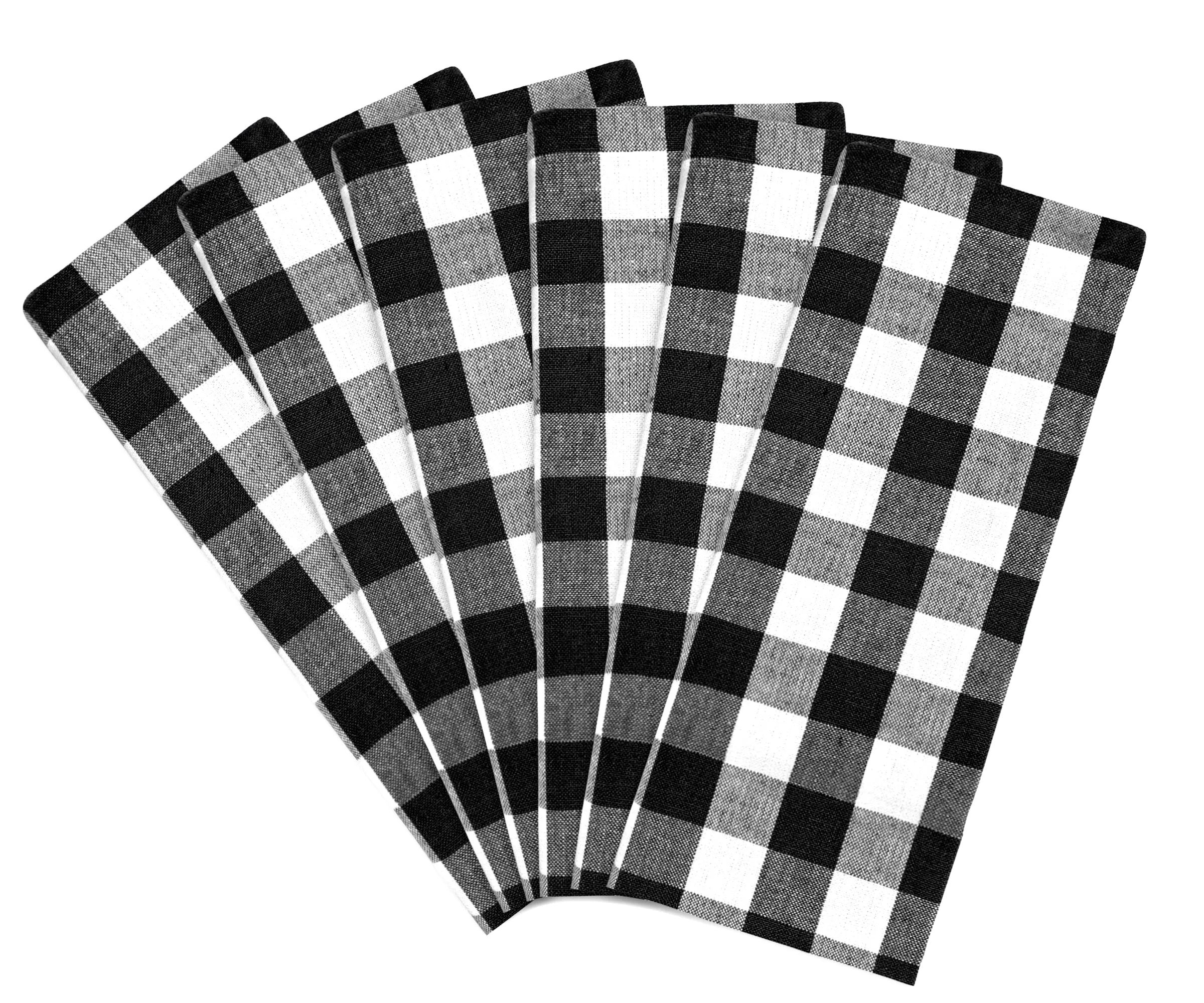 Cloth Napkins - 100% Cotton Napkins - Buffalo Plaid Napkins