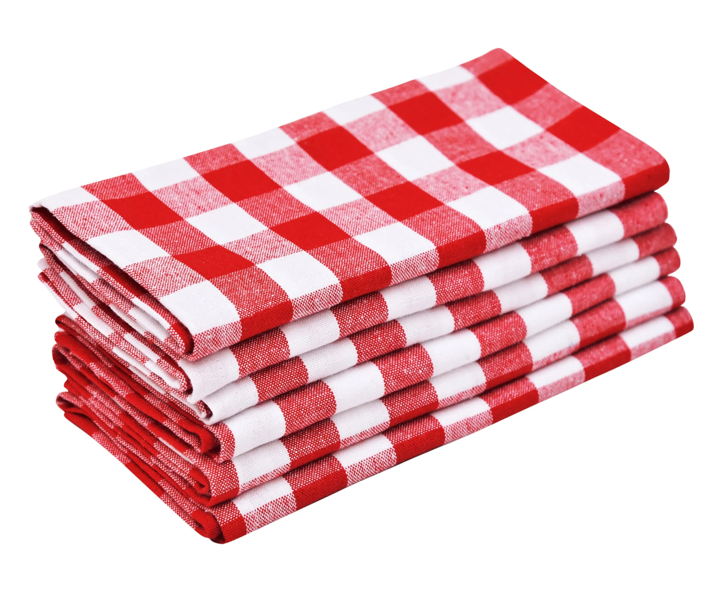 Cloth Napkins - 100% Cotton Napkins - Buffalo Plaid Napkins