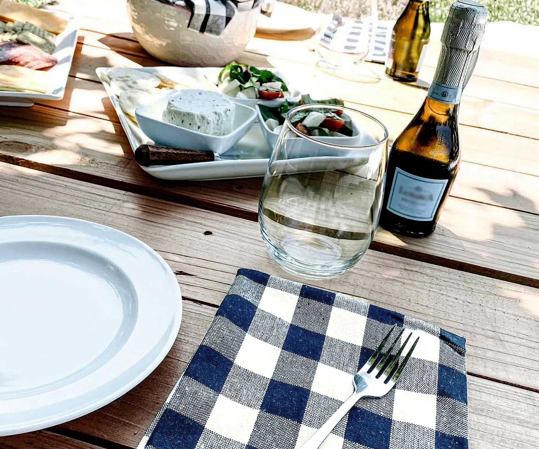 Cloth Napkins - 100% Cotton Napkins - Buffalo Plaid Napkins