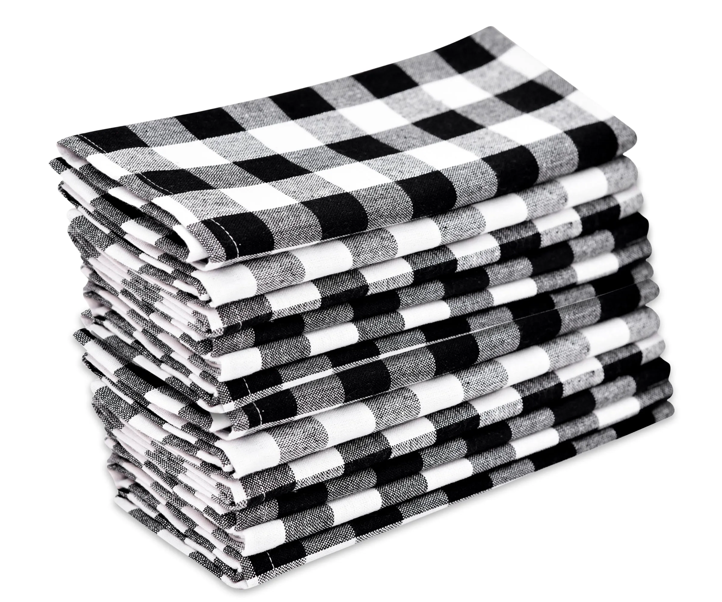 Cloth Napkins - 100% Cotton Napkins - Buffalo Plaid Napkins