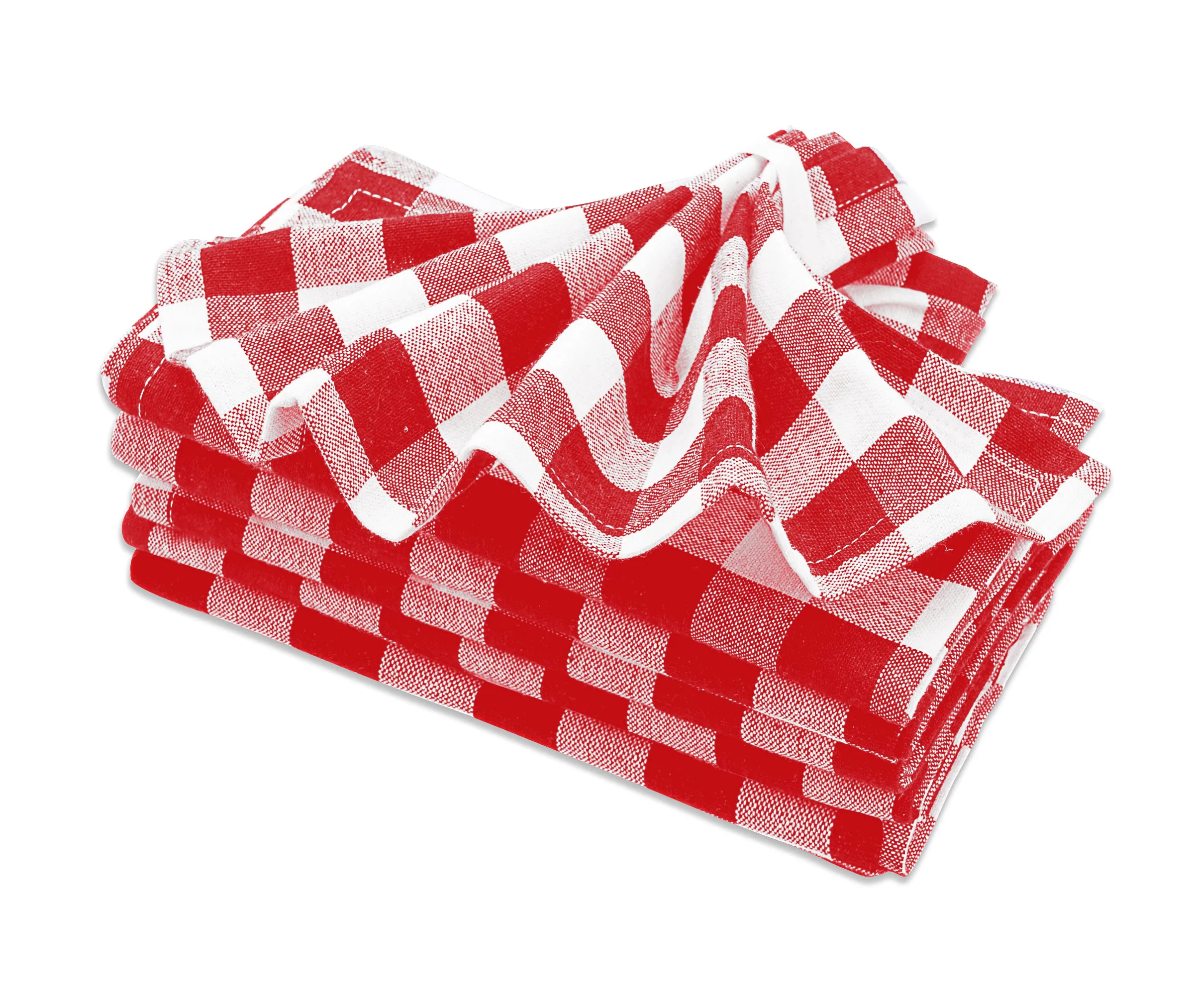 Cloth Napkins - 100% Cotton Napkins - Buffalo Plaid Napkins