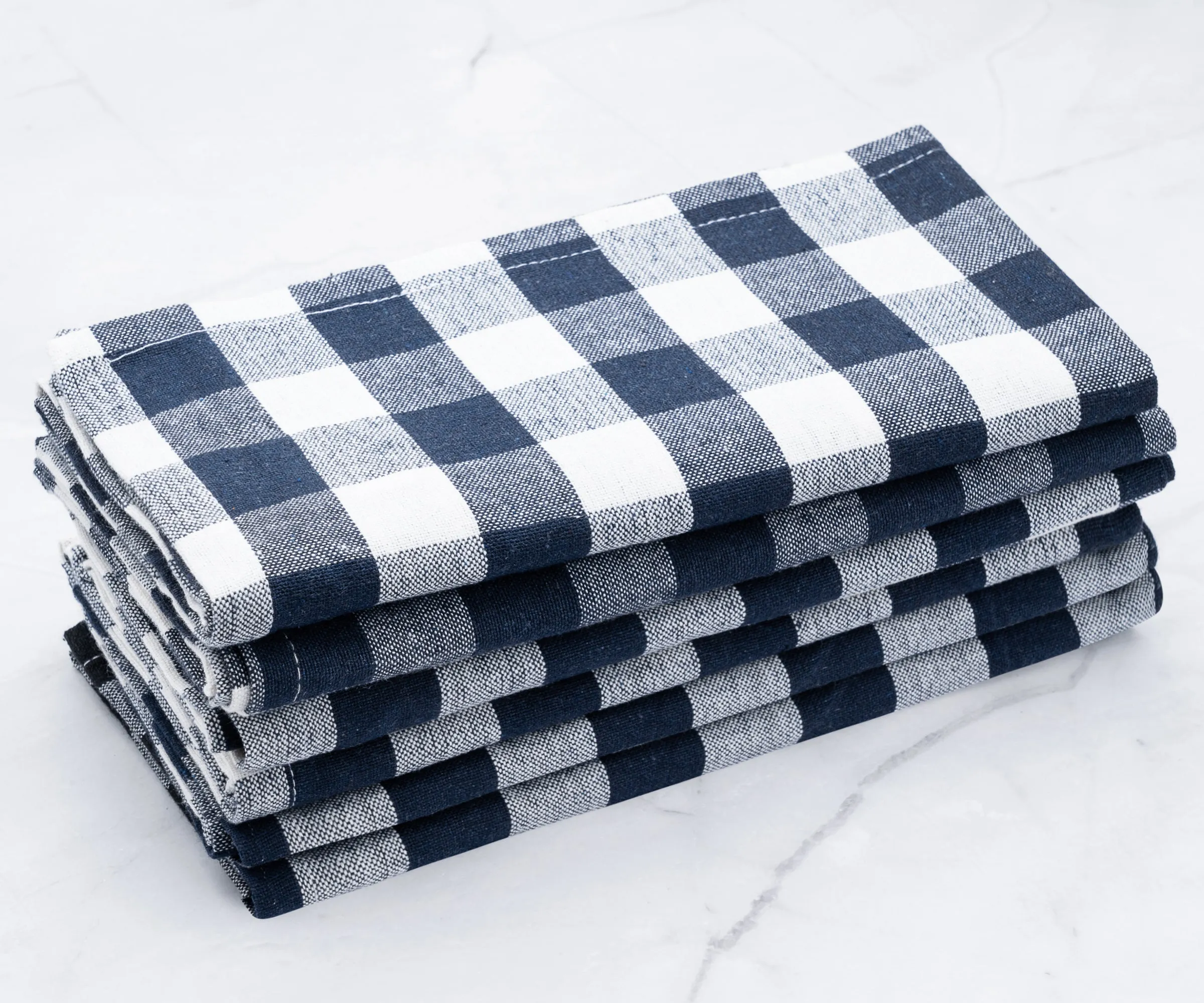 Cloth Napkins - 100% Cotton Napkins - Buffalo Plaid Napkins