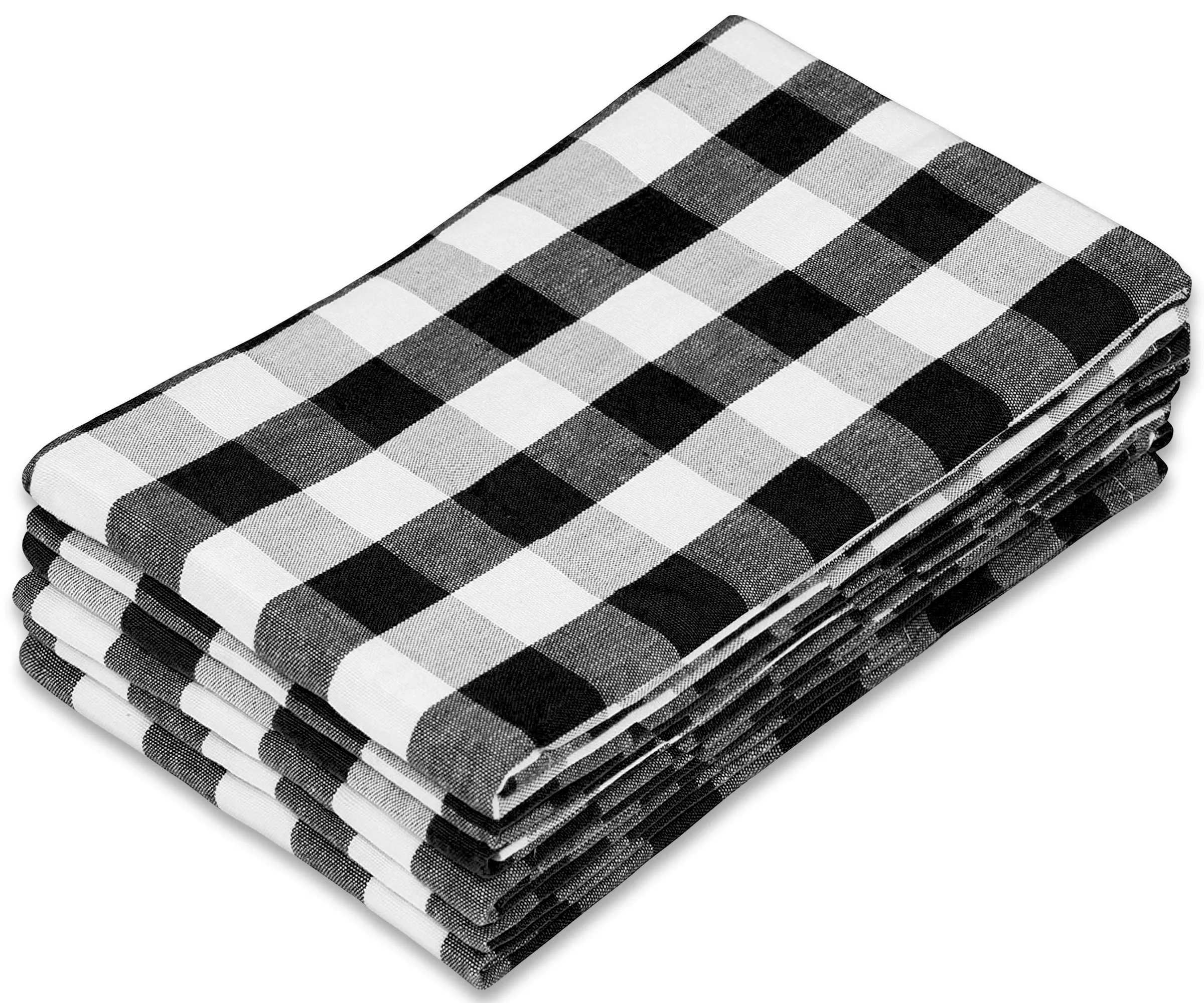 Cloth Napkins - 100% Cotton Napkins - Buffalo Plaid Napkins