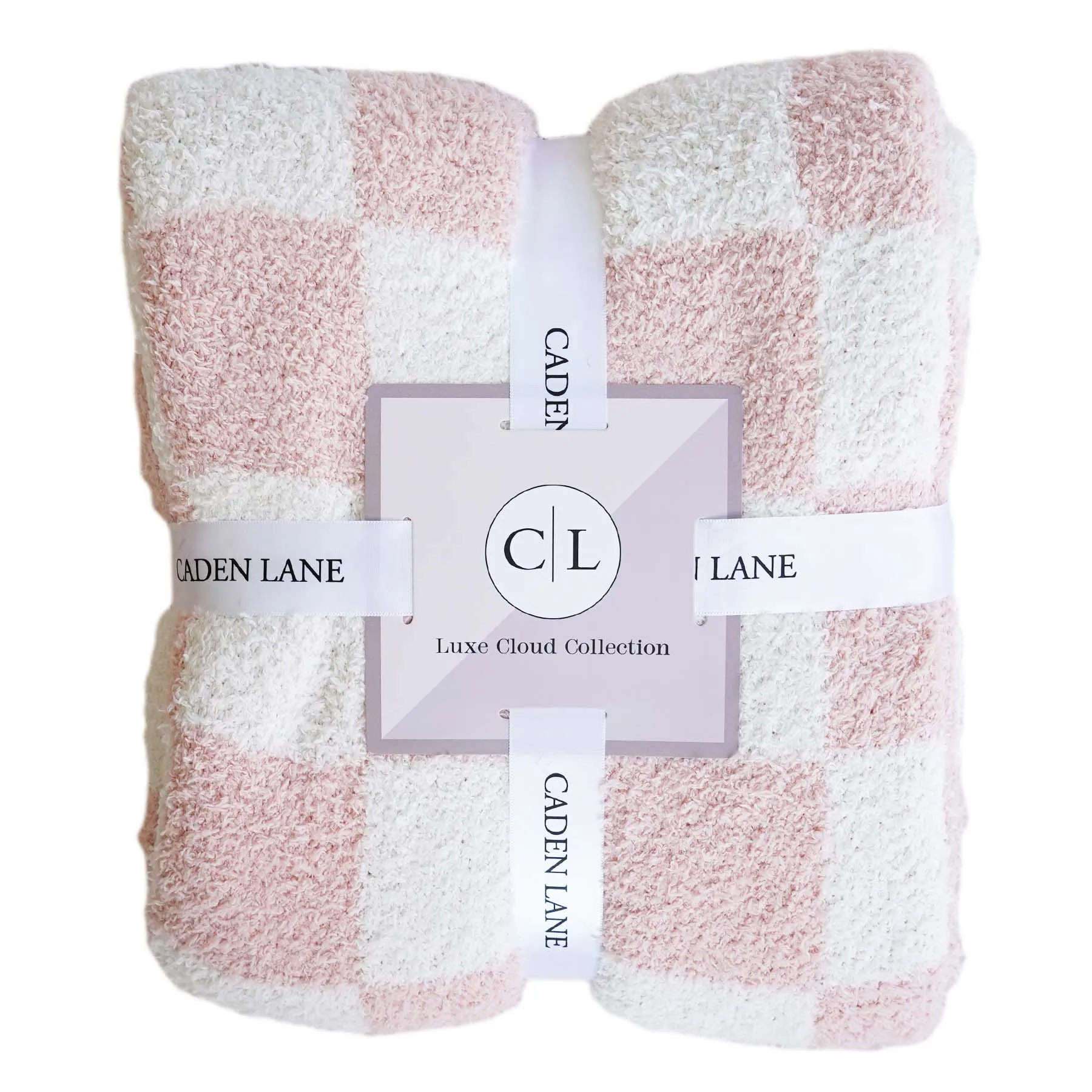 CuddleLane Luxe Blankets | Rose Check