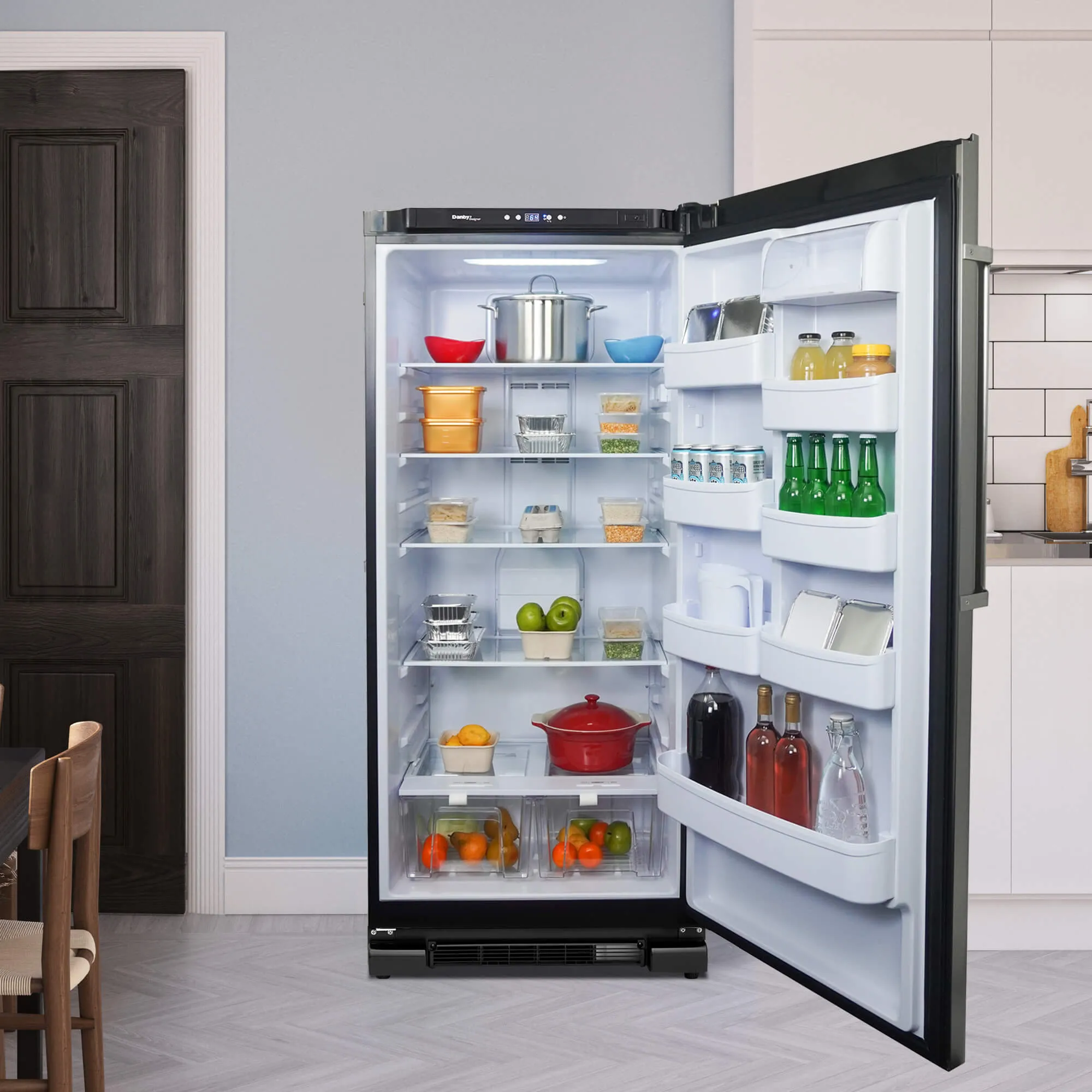 Danby DAR170A3BSLDD Designer 17.0 cu. ft. Apartment Size Fridge in Stainless Steel Look
