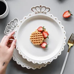 Diamond Ring Shaped Porcelain Dinnerware Set