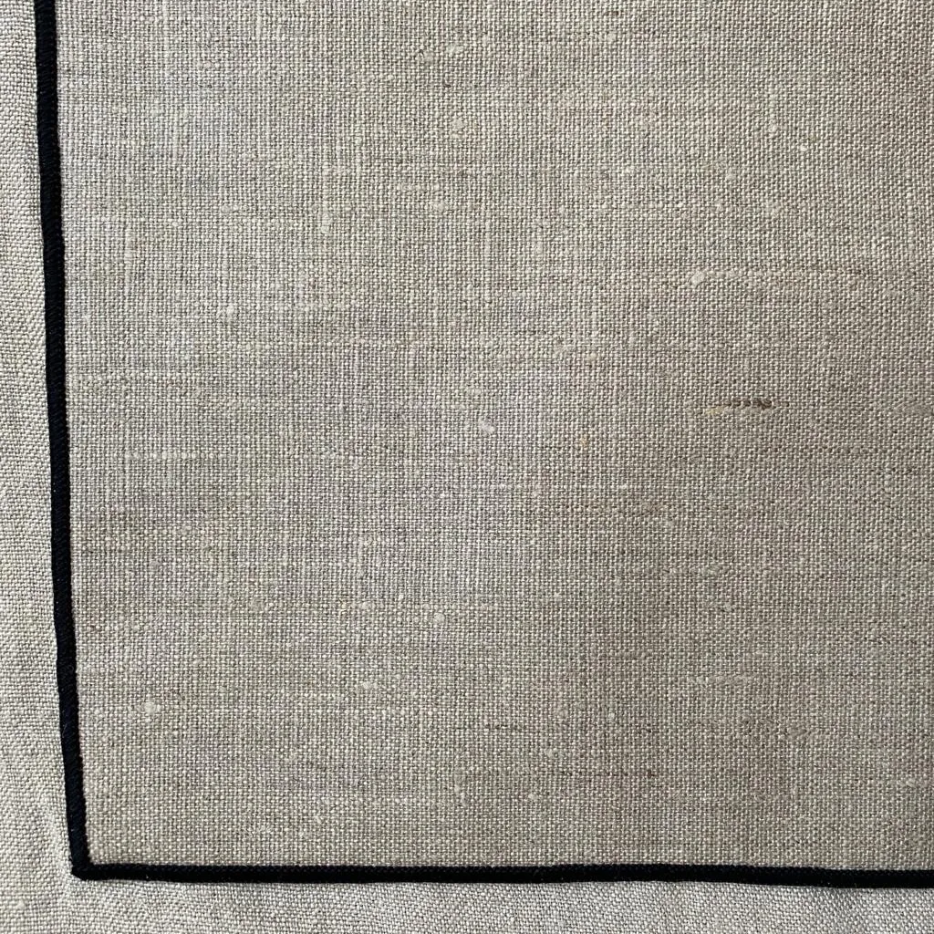 Four Stone Washed Linen Placements with Wipeable Coating