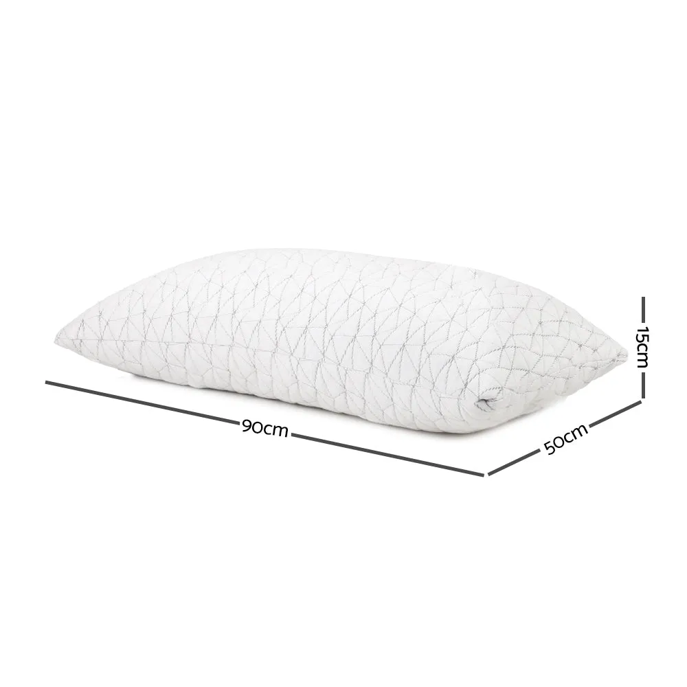 Gel Memory Foam Pillows Twin Pack - Hypoallergenic - Giselle Bedding