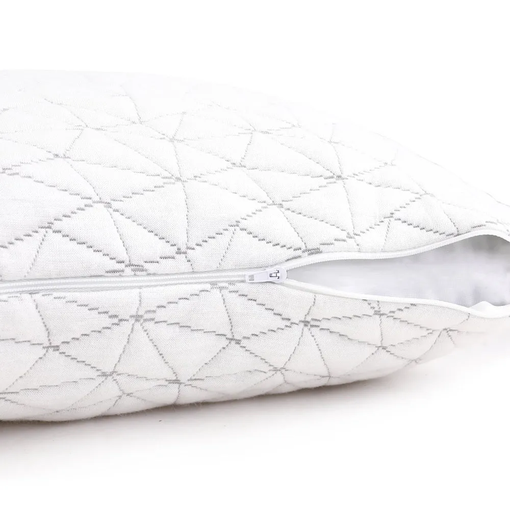 Gel Memory Foam Pillows Twin Pack - Hypoallergenic - Giselle Bedding