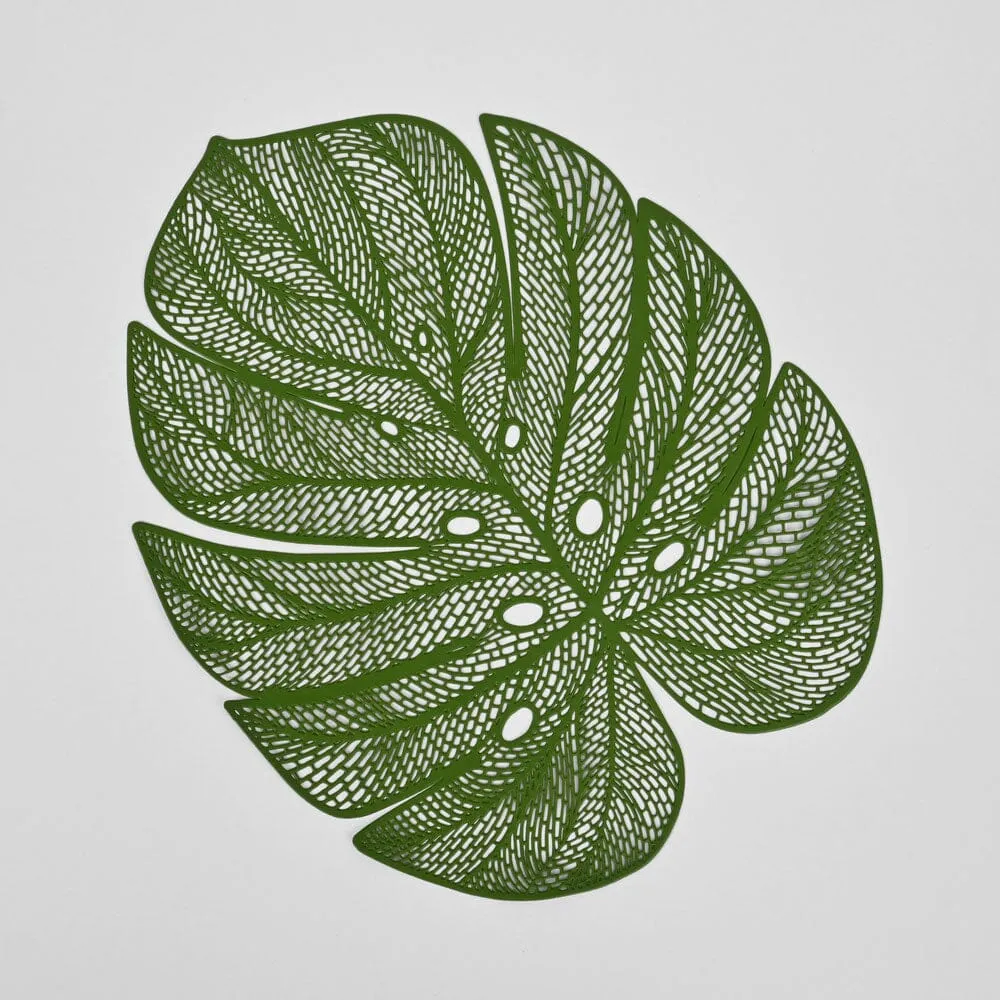 Golden Leaf Design Stylish Table Mat- Pack of 6