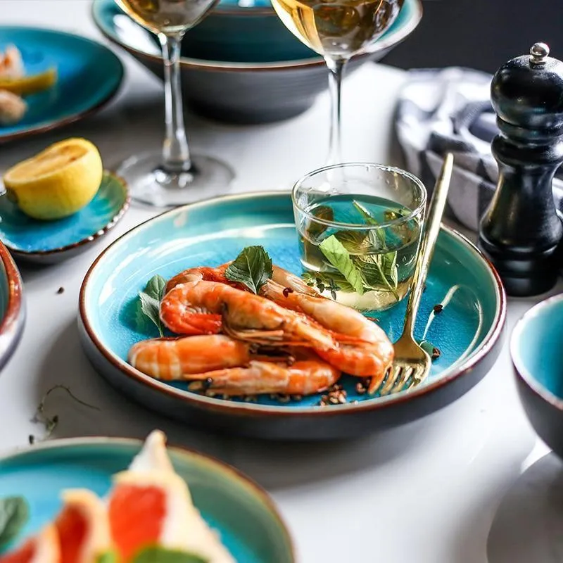 Ice Glaze Ceramic Tableware