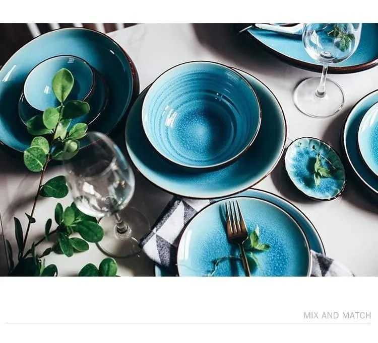 Ice Glaze Ceramic Tableware