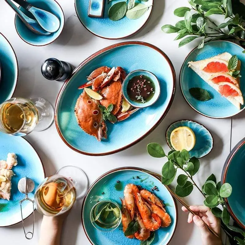 Ice Glaze Ceramic Tableware