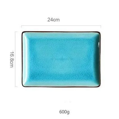 Ice Glaze Ceramic Tableware