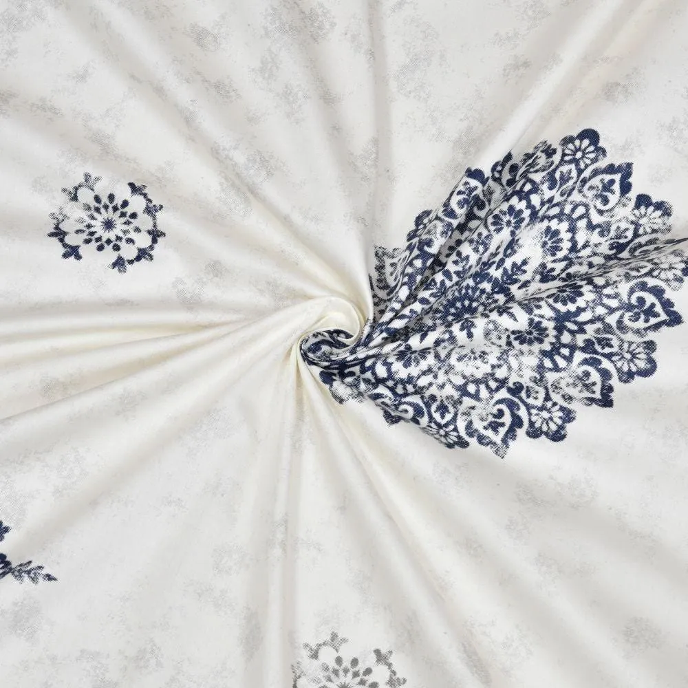 Luxurious Satin Print, 100% King Size Bedsheet, 300 TC, Monochrome