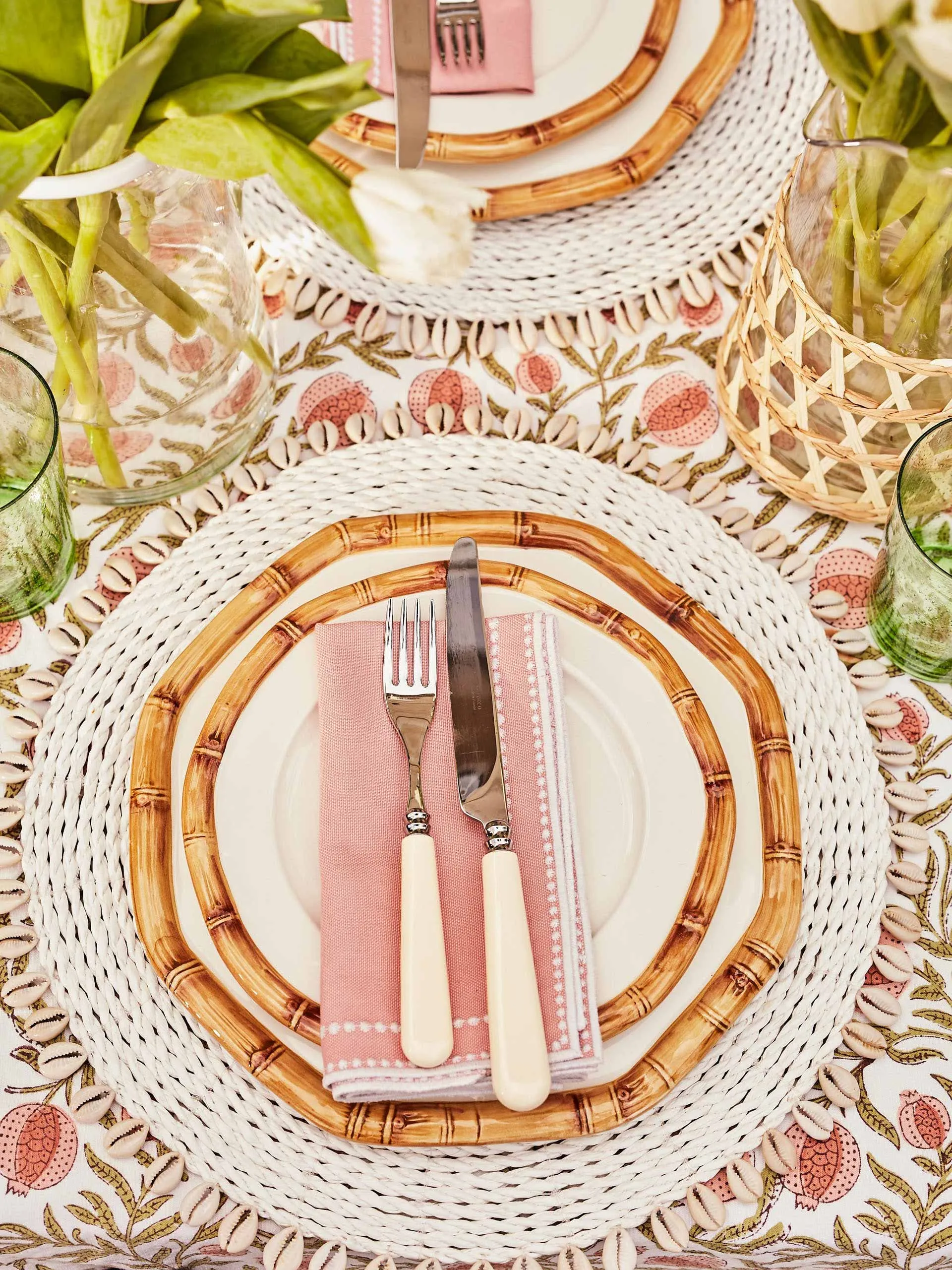 Margaux pink napkins (set of 4)