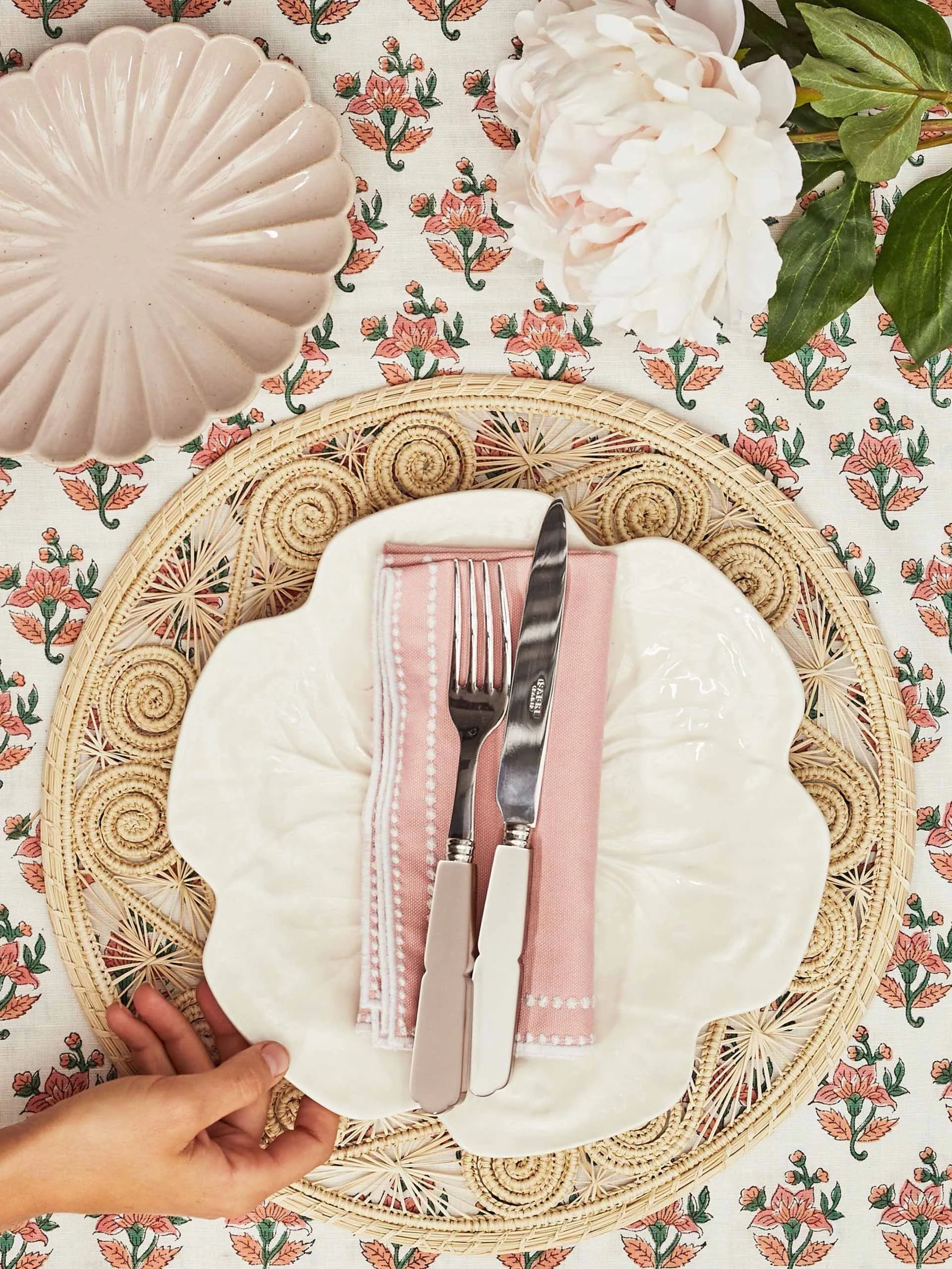 Margaux pink napkins (set of 4)