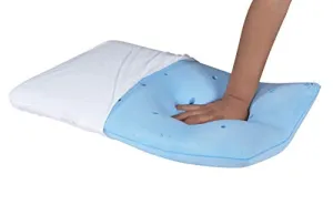 METRON - Pillow For Kids & Adults Who Loves Soft Low Height Slim Pillow For Sleeping. Full Size Soft Supportive Gel Cool Breathable Memory Foam., Multicolor