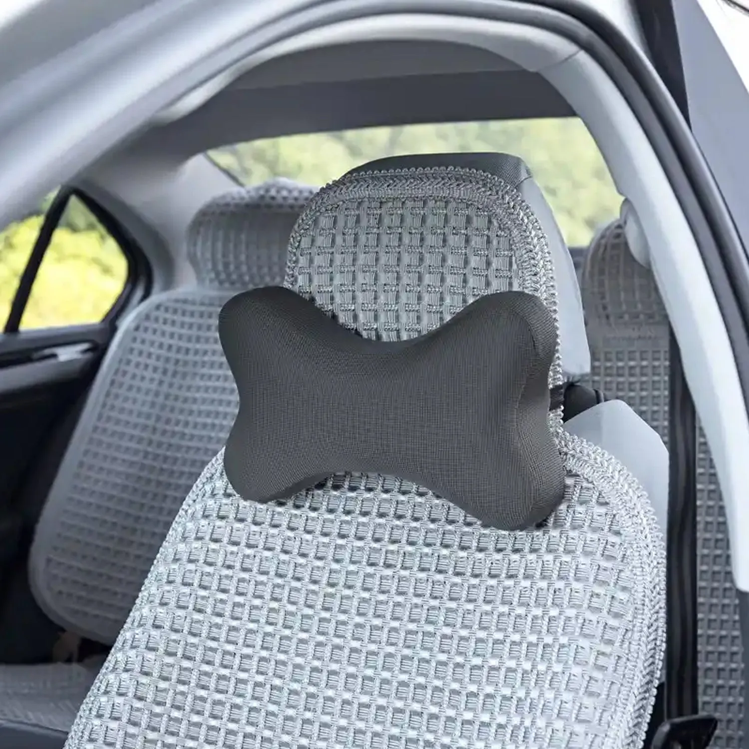 Microbead Roll Neck Pillow Mini Microbeads Bone Type Travel Pillow Soft Cushion Back Head Neck Support