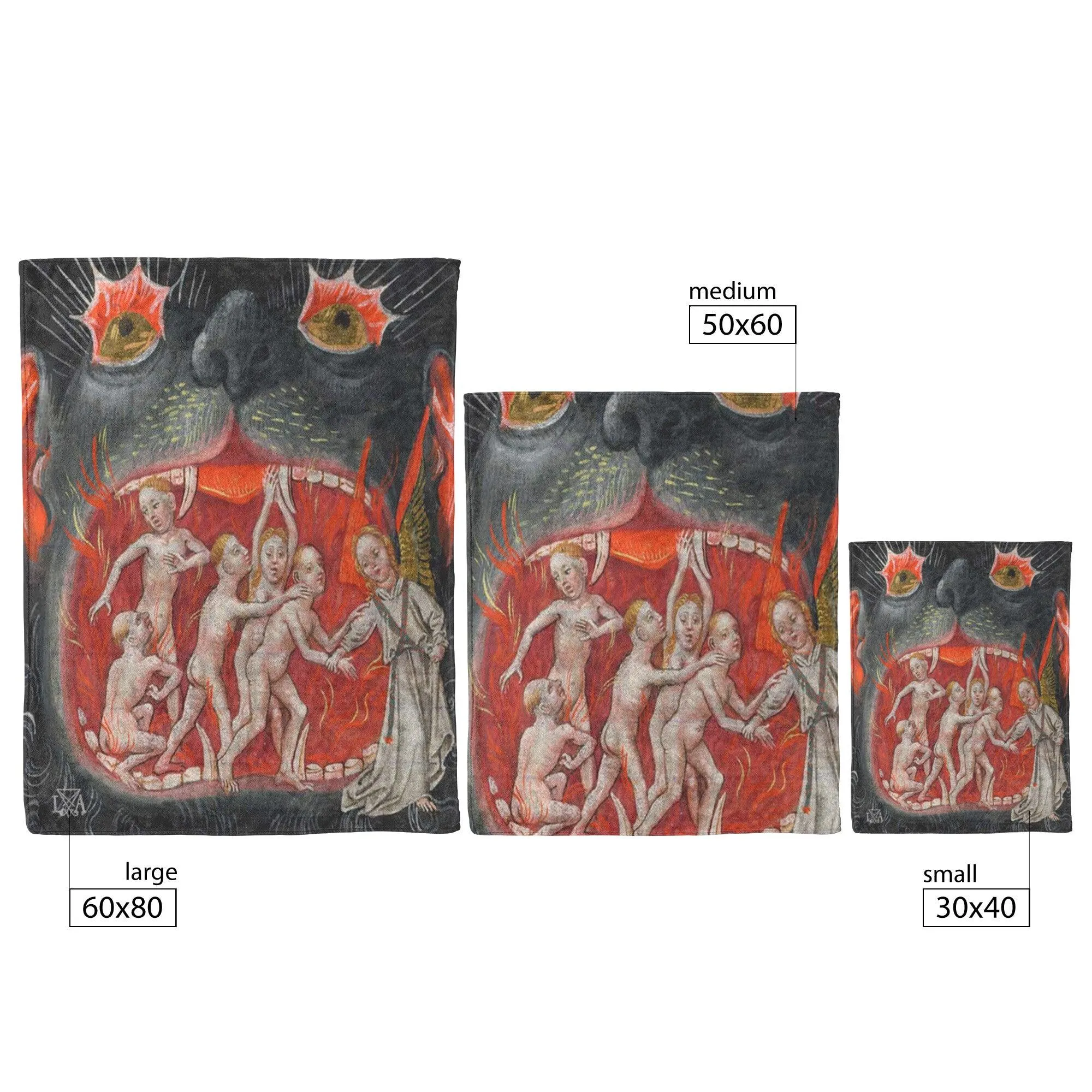 Mouth of Hell Demonic Fleece & Sherpa Blanket