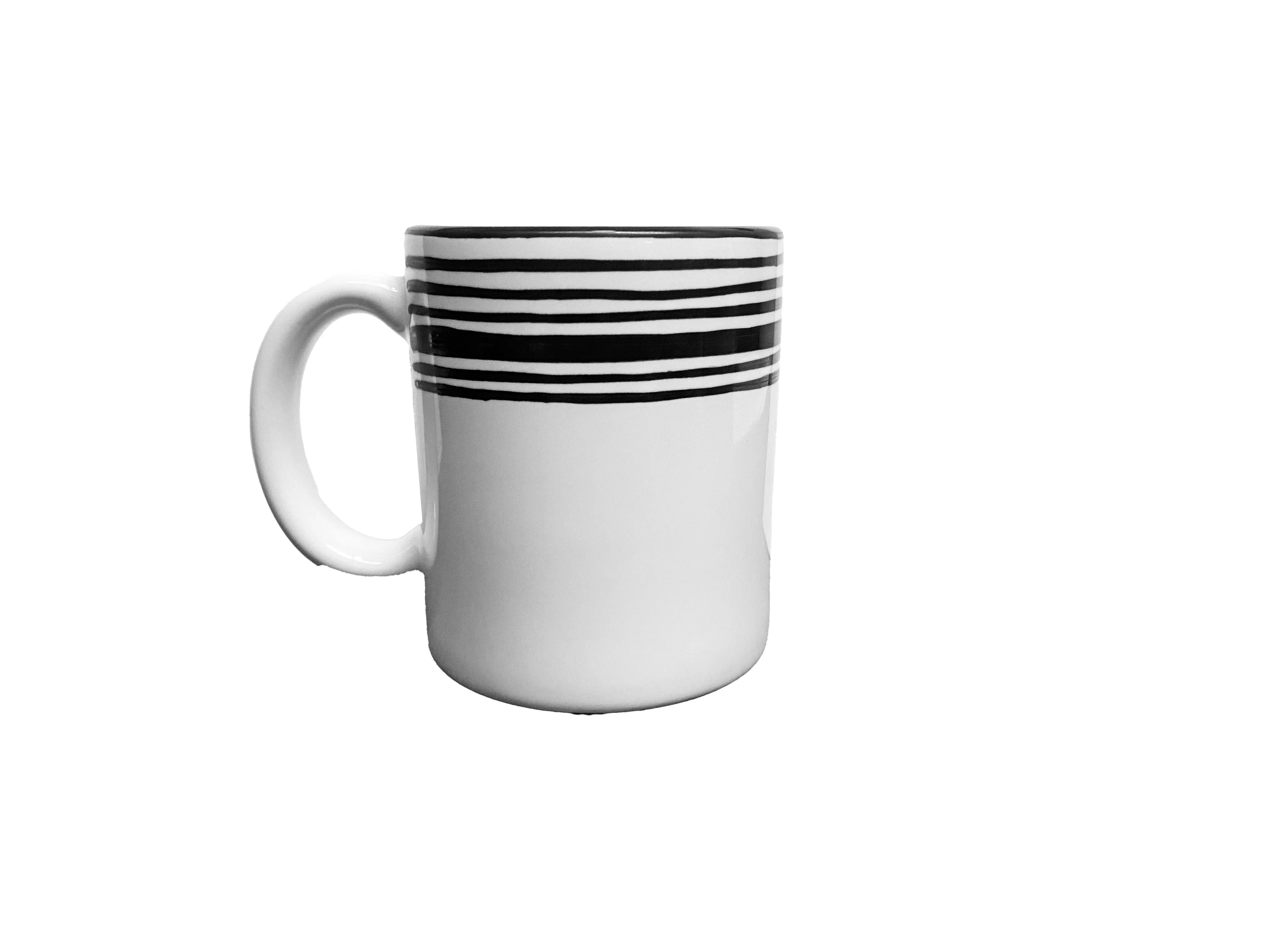 Mug Set - Set of 4 - White & Black | Tuxedo 11 oz