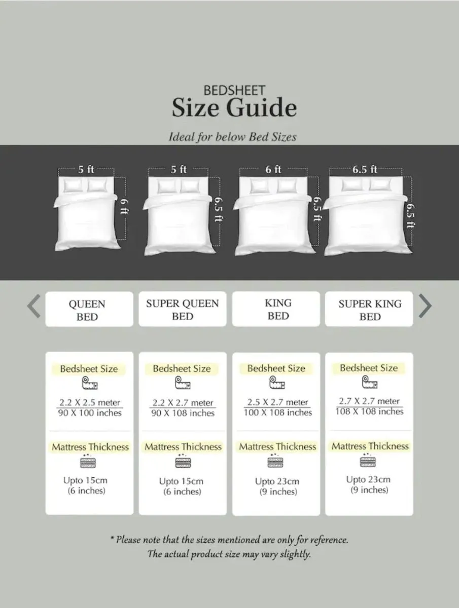 Multicolor Elegant Hand Block Print Cotton Super King Size Bedding Set