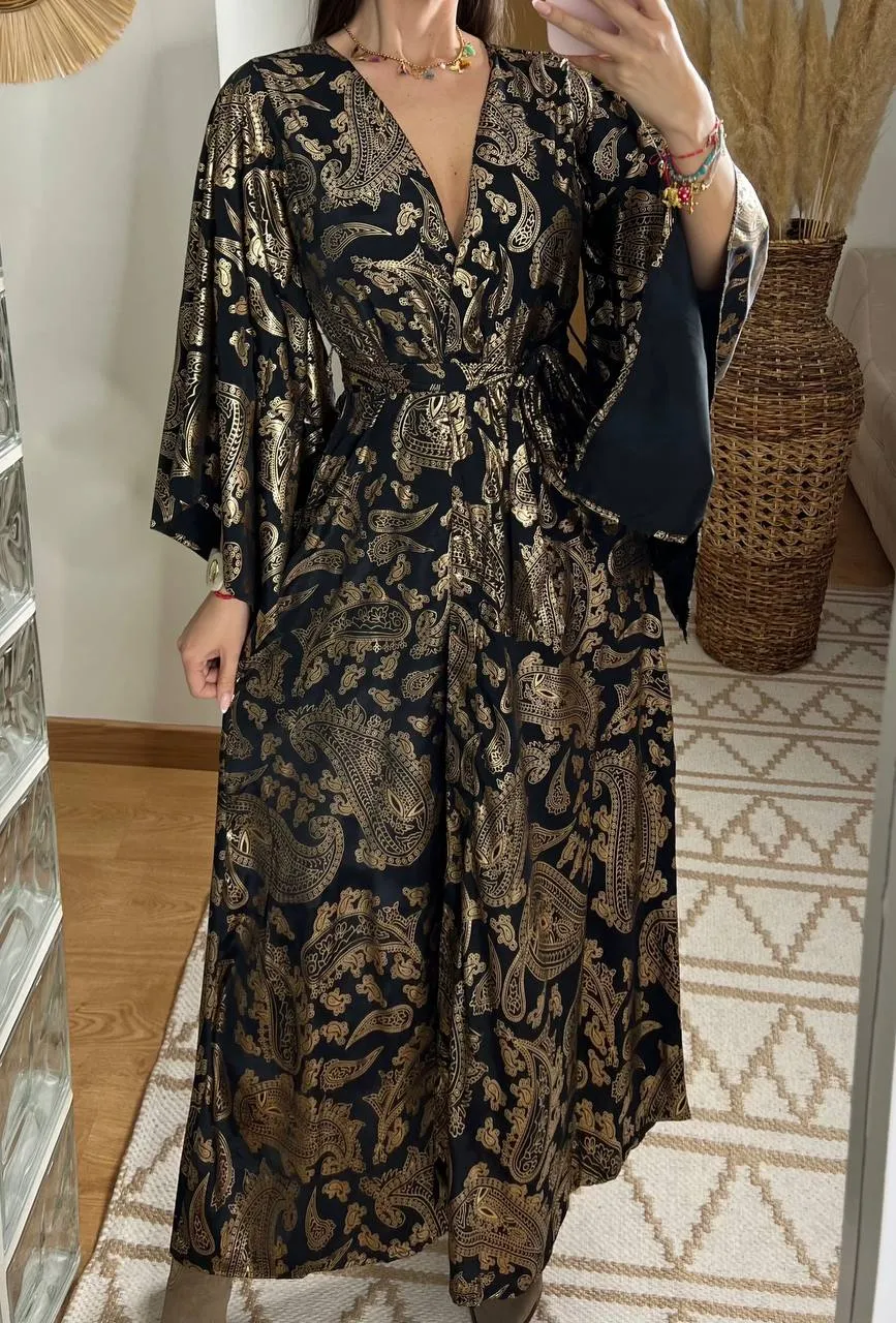 Natural Kaftan Maxi Dress