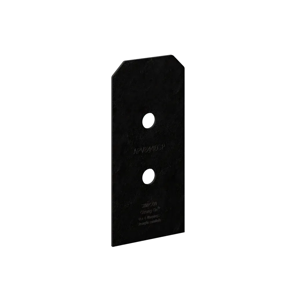 Outdoor Accents® Avant Collection ZMAX®, Black Post Base Side Plate for 4x (Qty-2)