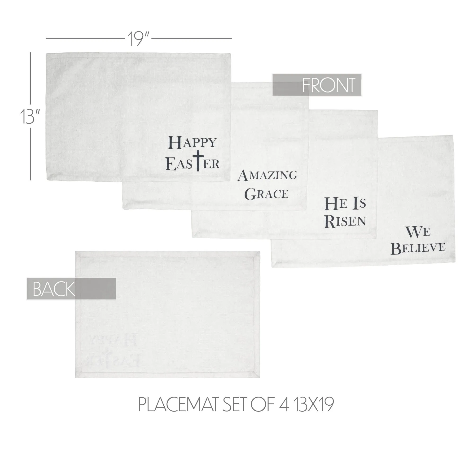 Risen Placemat Set of 4 13x19