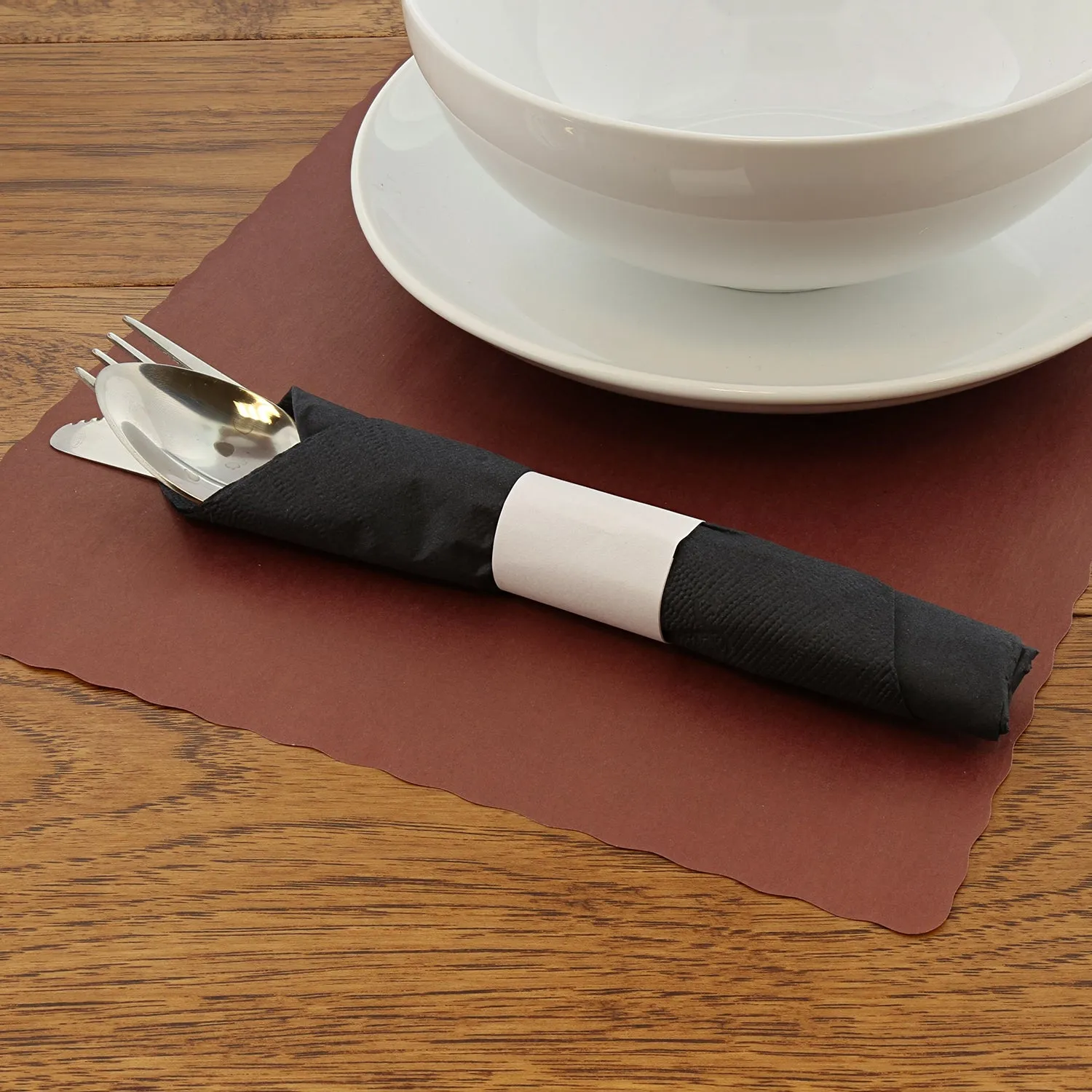Royal Burgundy Disposable Placemat 9.25 Inch x 13.25 Inch, Package of 1000
