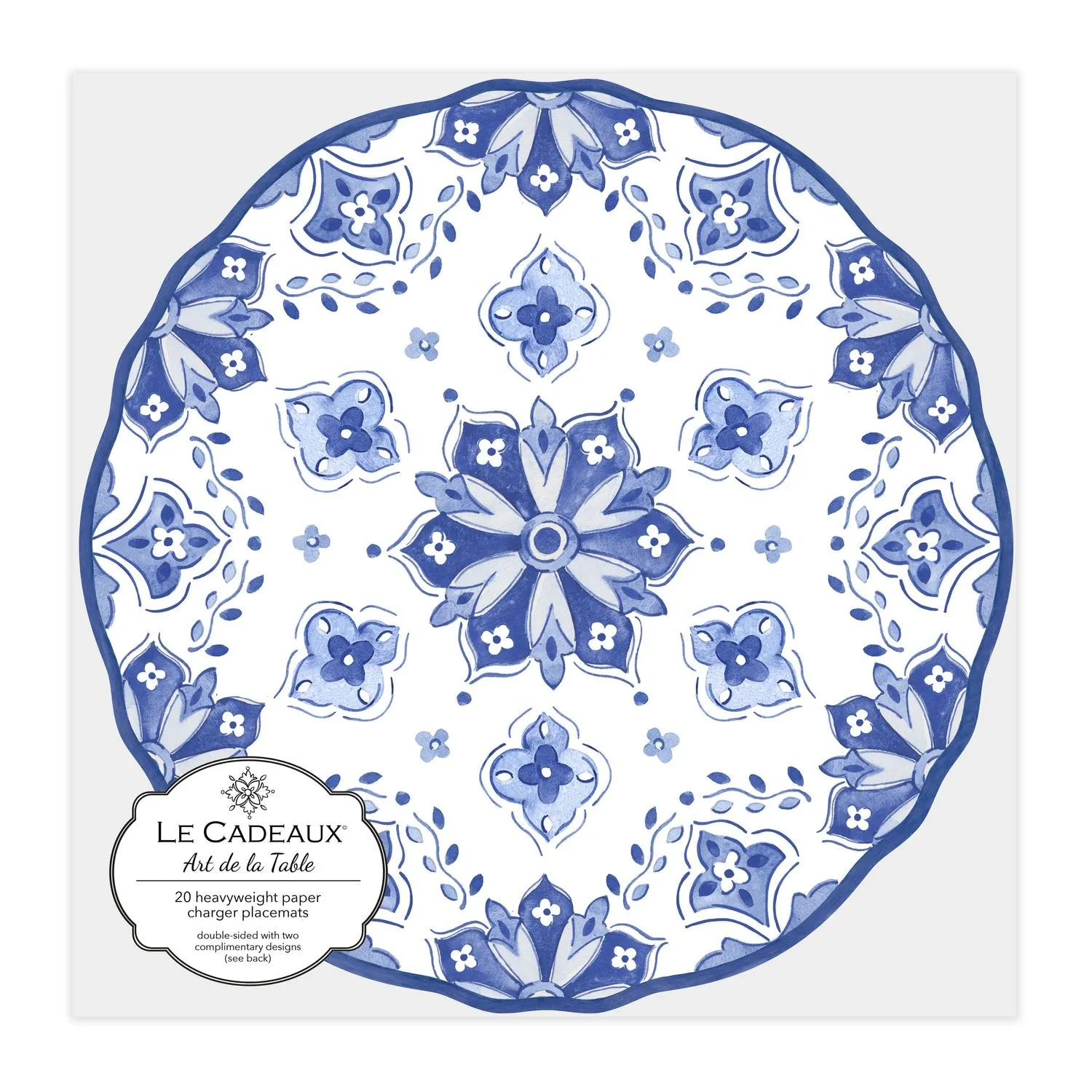 Scalloped Paper Charger Placemat - 2 Styles