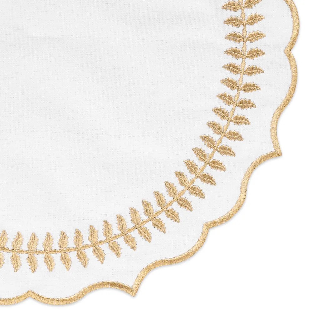 Scalloped Placemats - Round Placemats Set of 4