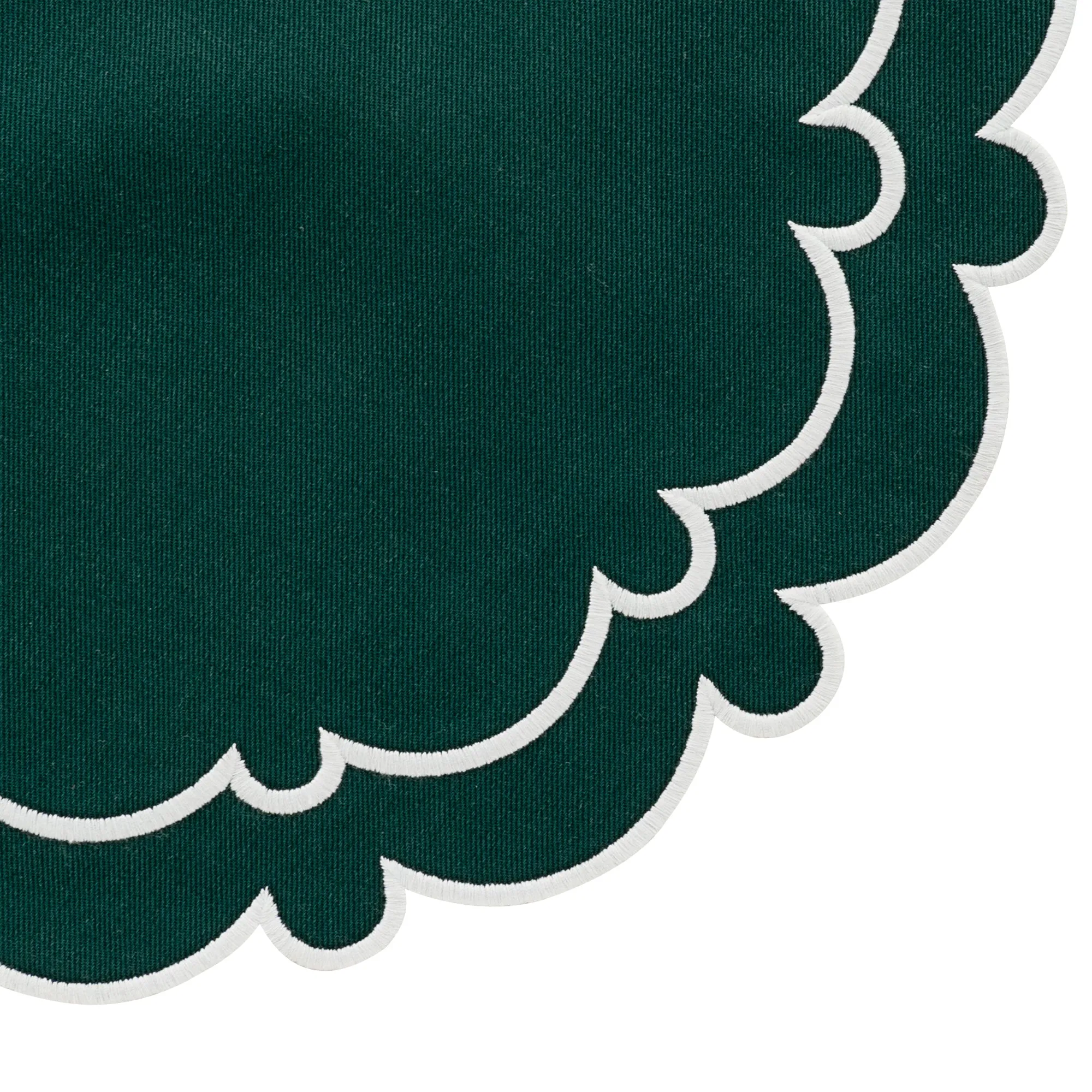 Scalloped Placemats - Round Placemats Set of 4