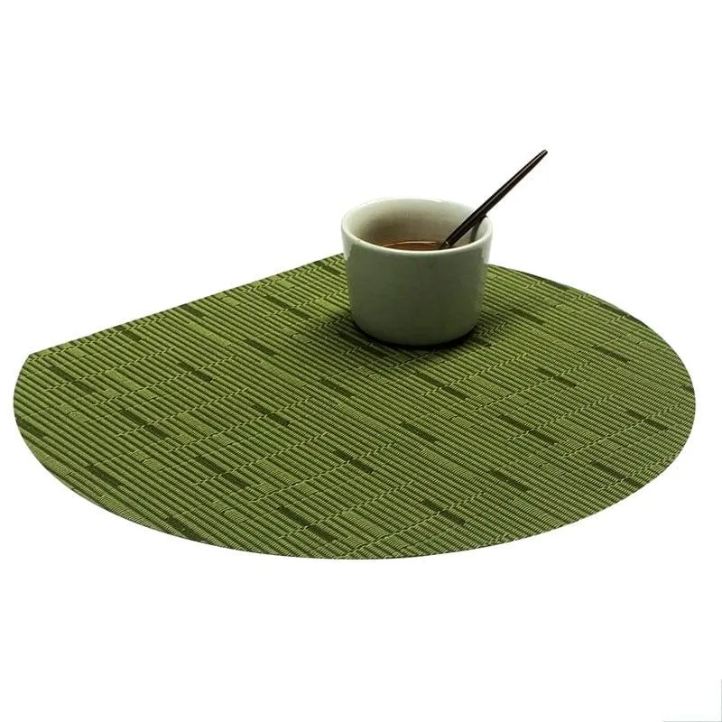 Semi-circular Bamboo Placemat