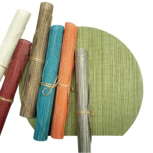 Semi-circular Bamboo Placemat