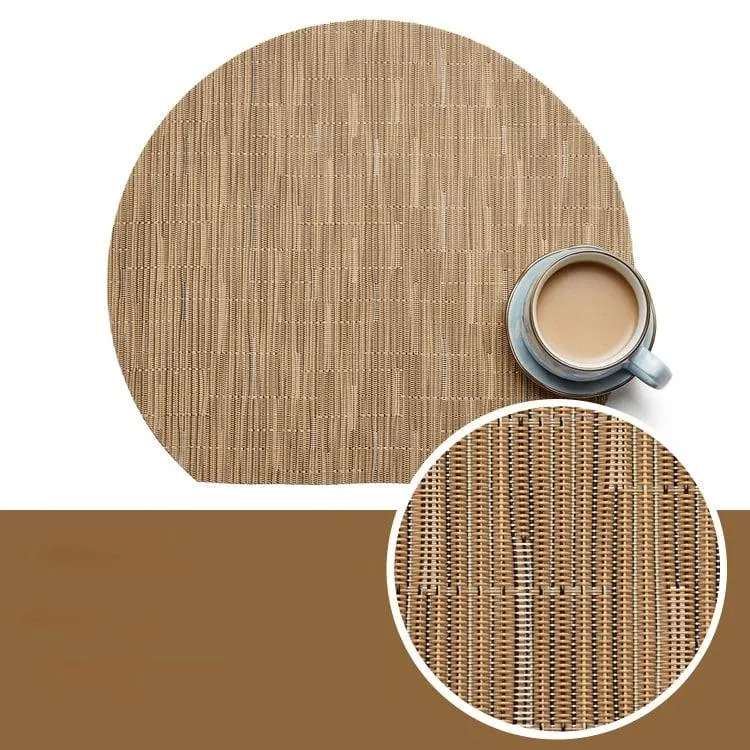 Semi-circular Bamboo Placemat