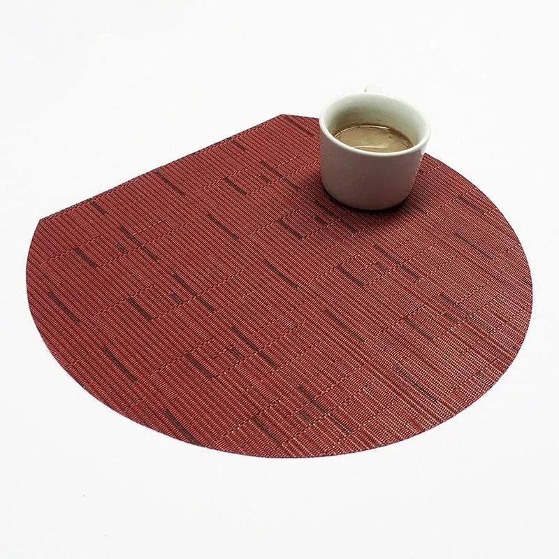 Semi-circular Bamboo Placemat
