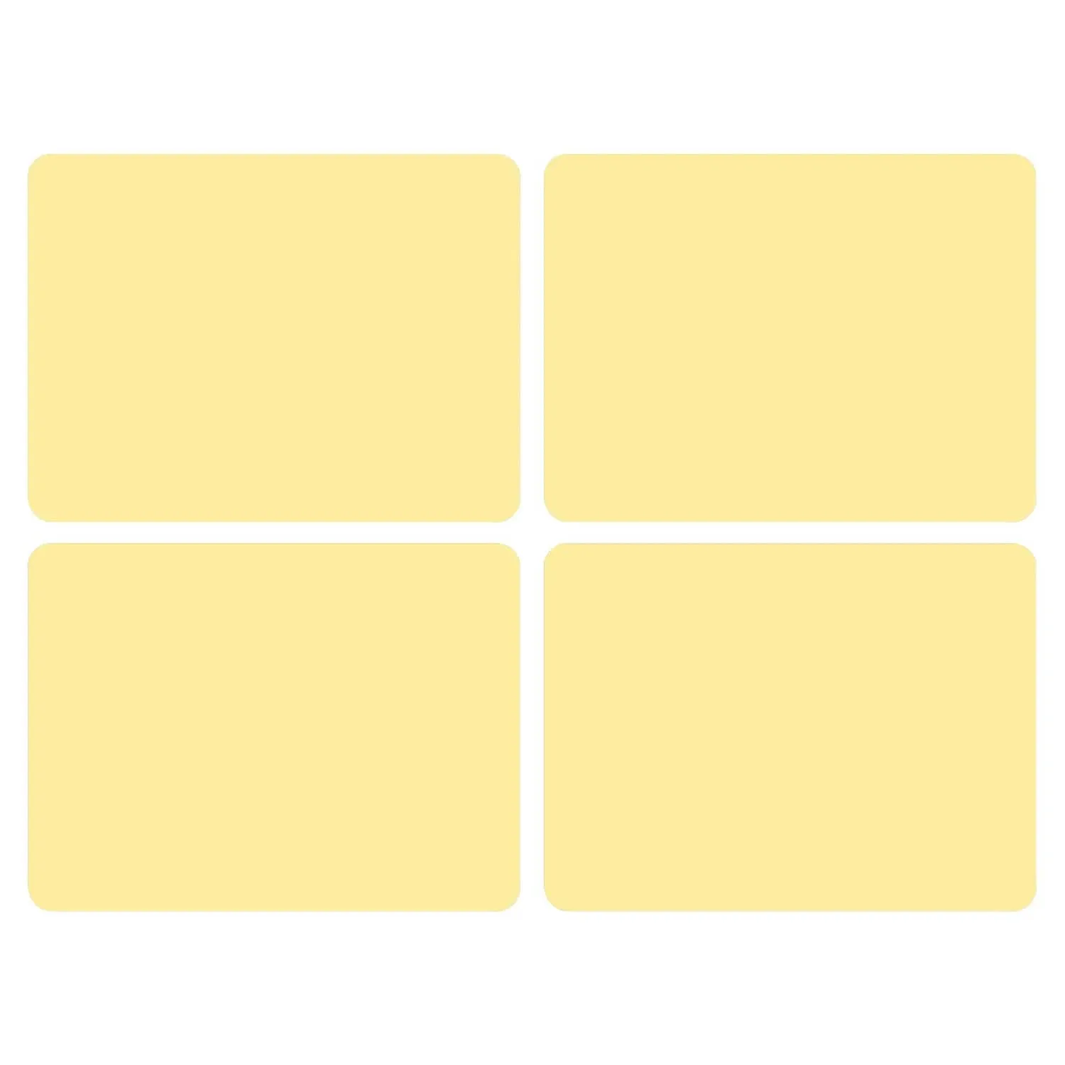 Set of 4 Standard Placemats Classic Designs Cork Back Table Mats