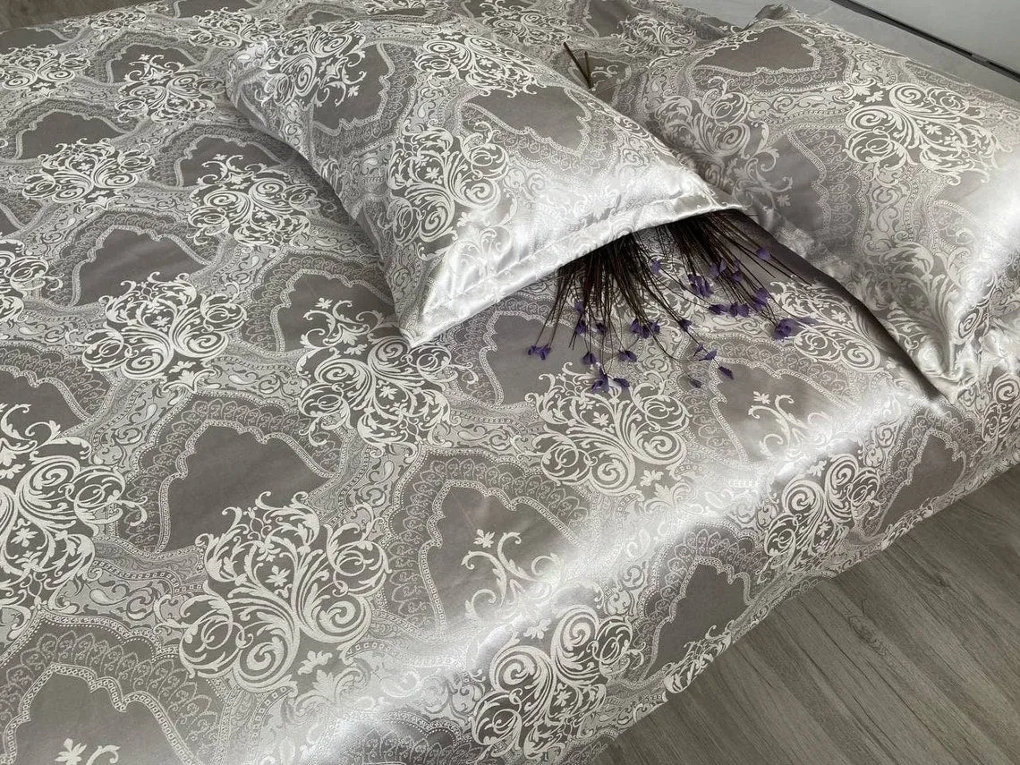 Silver Crystal Bedding Set