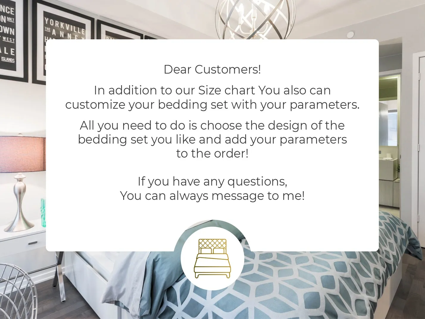 Sky-Blue Bedding Set