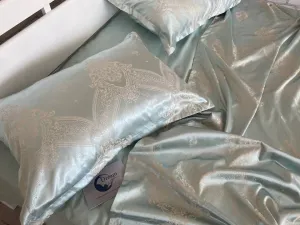 Sky-Blue Bedding Set